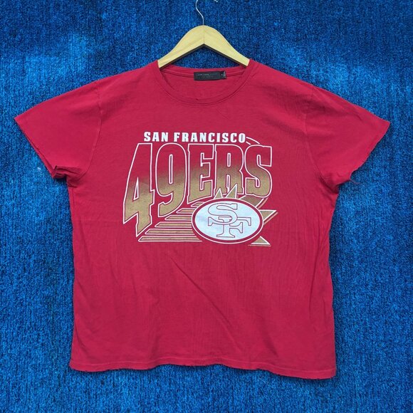 San Francisco 49ers NFL Franchise Oversized Throwback Tee M - Picture 1 of 4